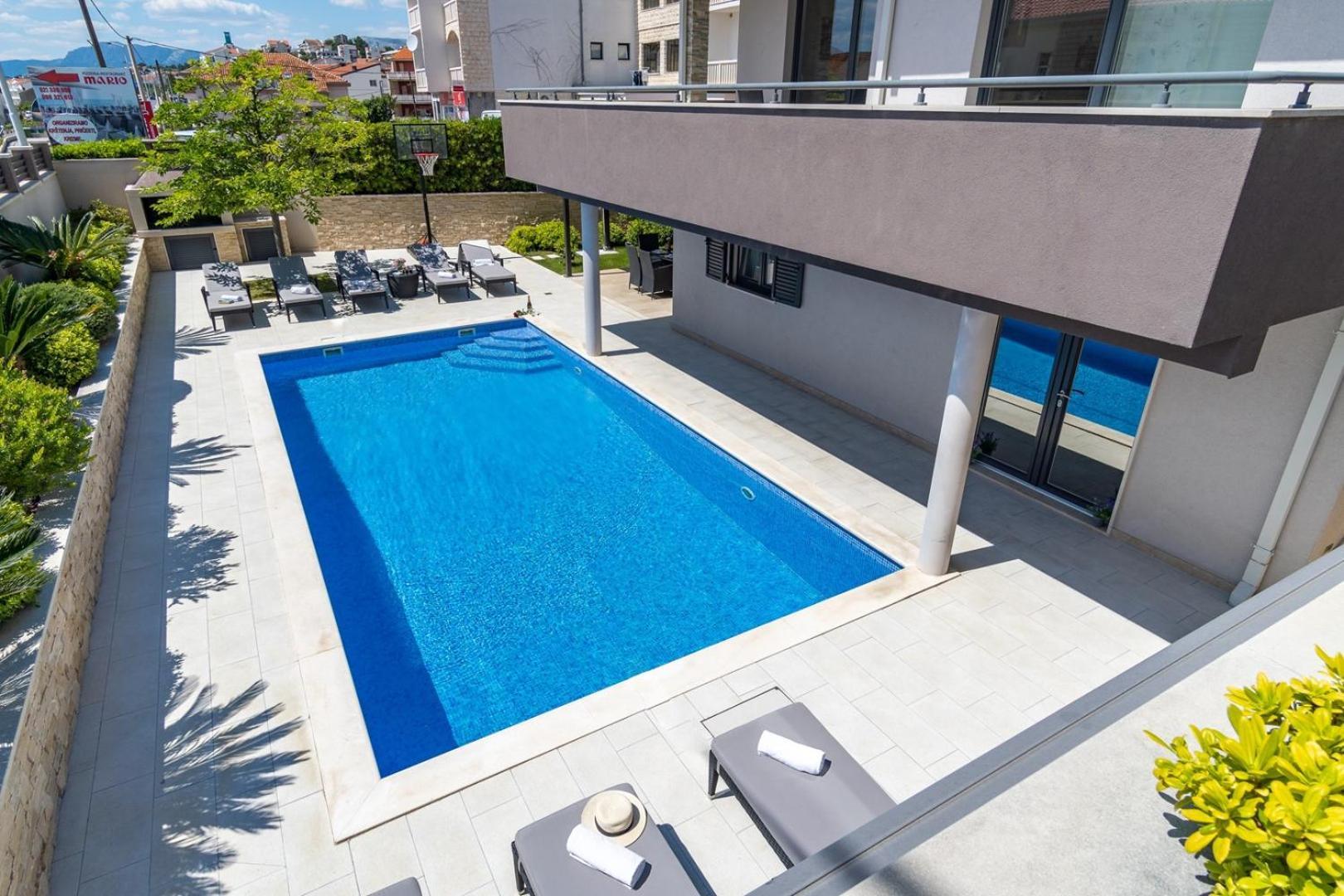 Luxury Villa Lucas With Heated Pool, Whirlpool, Sauna, 14 Pax Podstrana Exterior foto